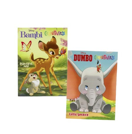 Disney Dumbo/Bambi Coloring Book 80pg