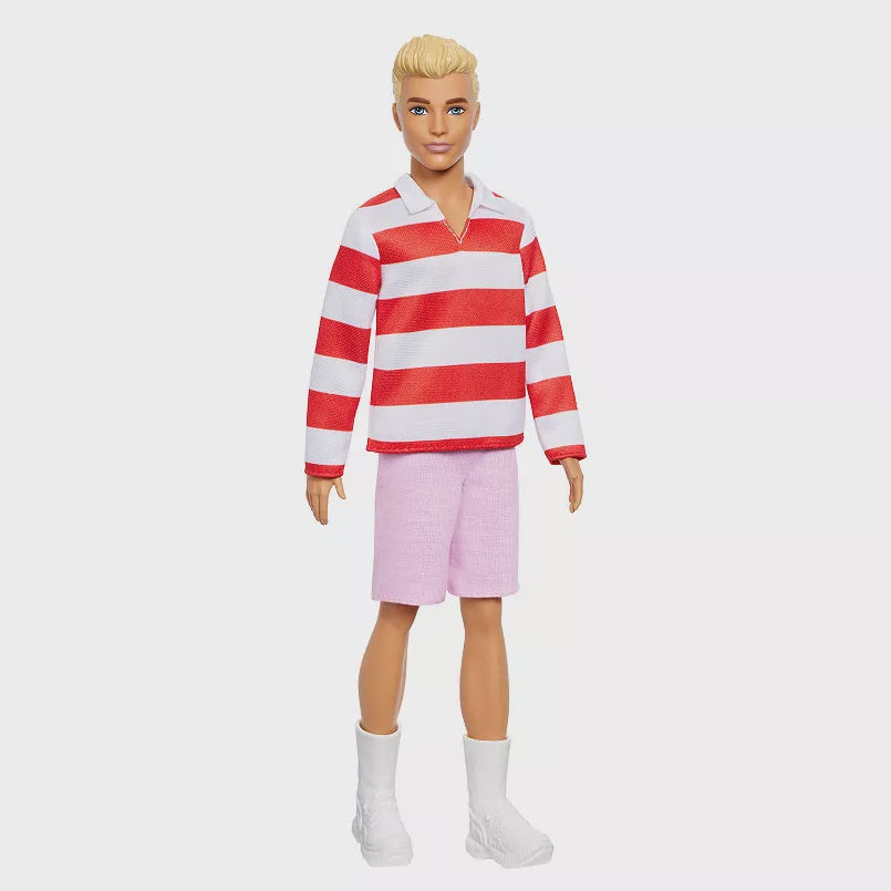 Barbie Fashionistas Ken Doll #241 w/ Striped Shirt & Shorts