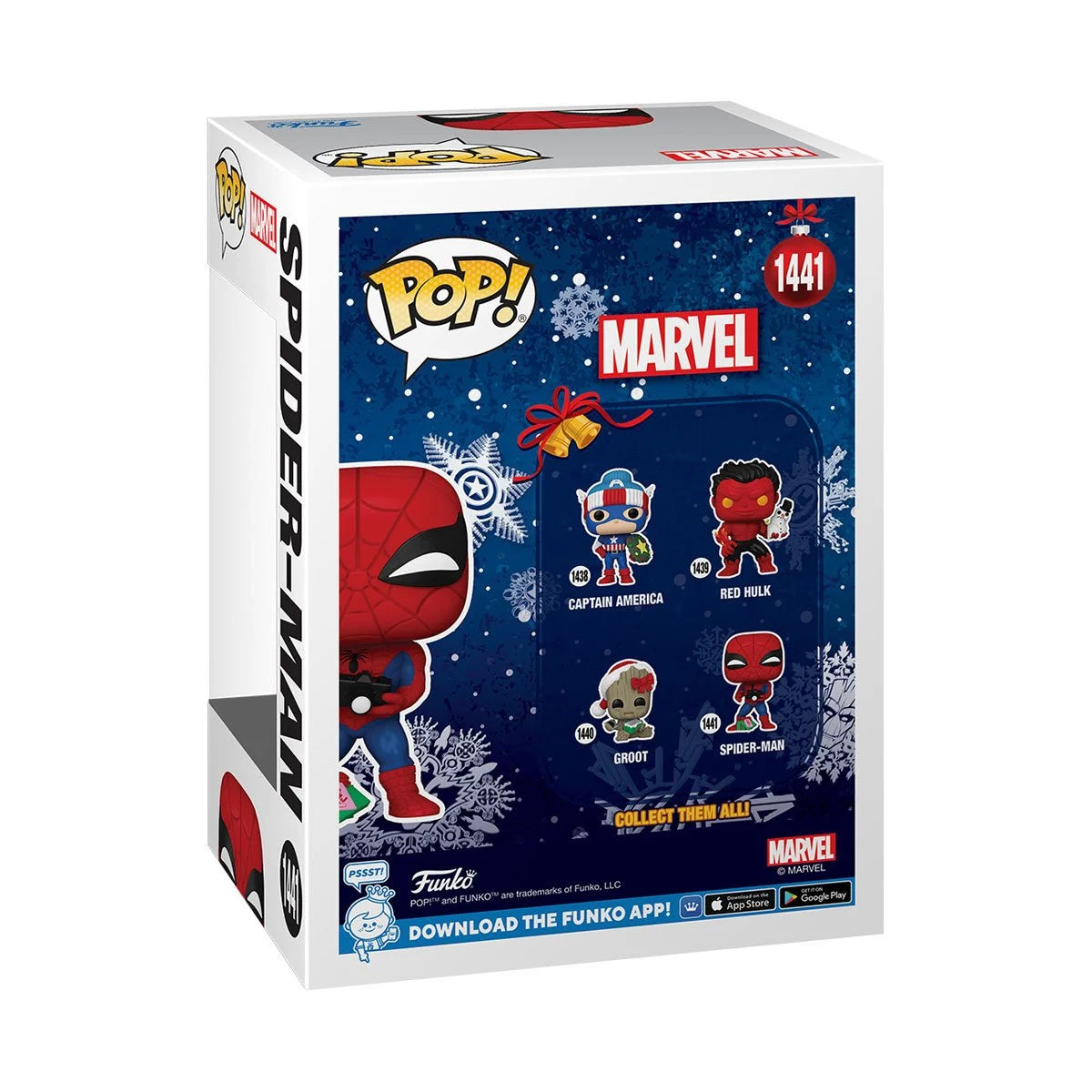 Marvel Holiday Spiderman with Open Gift Funko Pop! Vinyl Figure