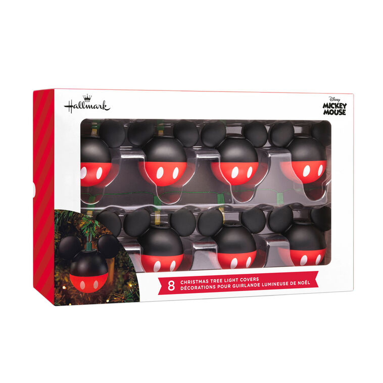 Disney Mickey Mouse Ears Hallmark String Light Covers, Set of 8