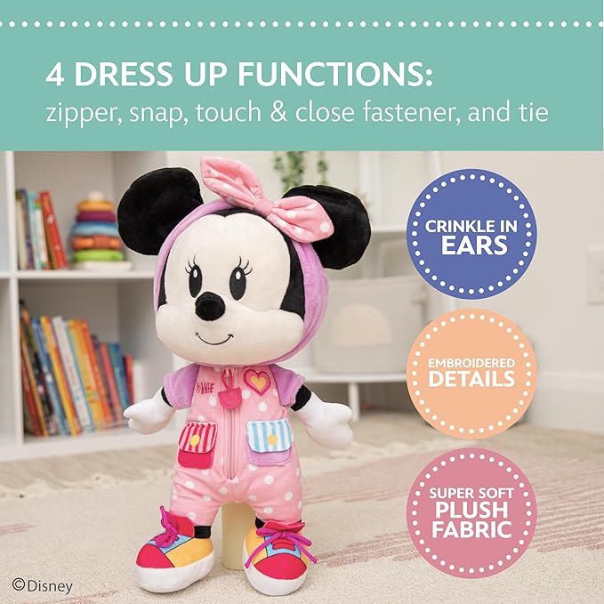 Disney Minnie Mouse Dress and Play Plush 16in