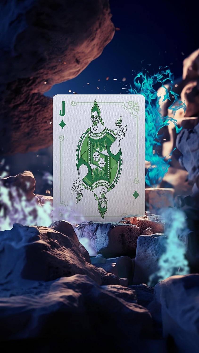 Bicycle Disney Villains Playing Cards Green/ Purple Random 1pc