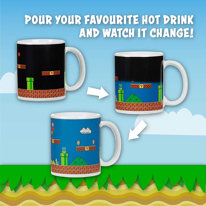 Super Mario Bros Heat Change Mug 10.2 oz