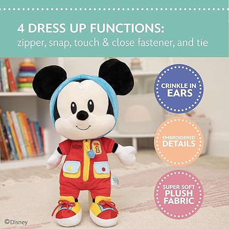 Disney Mickey Mouse Dress and Play Plush 16in