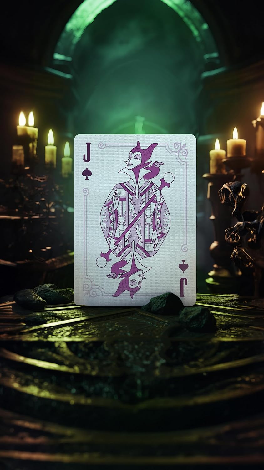 Bicycle Disney Villains Playing Cards Green/ Purple Random 1pc
