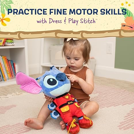 Disney Stitch Dress and Play Plush 17in
