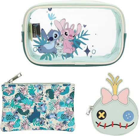 Stitch 3pc Cosmetic Bags