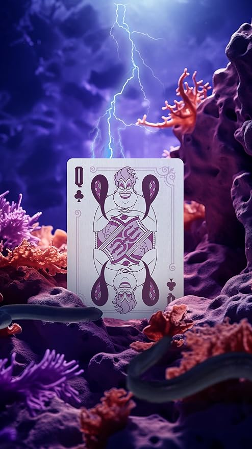 Bicycle Disney Villains Playing Cards Green/ Purple Random 1pc