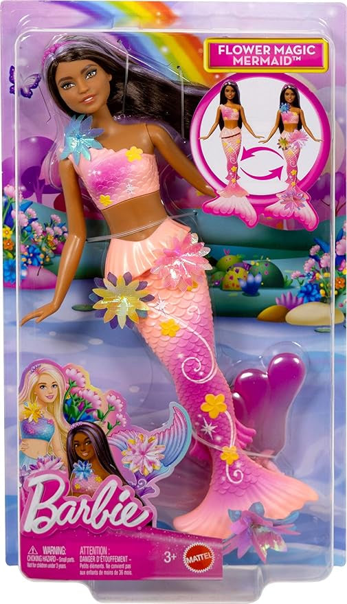 Barbie Fantasy Flower Magic Mermaid Doll w/ Surprise Blooming Flower Feature