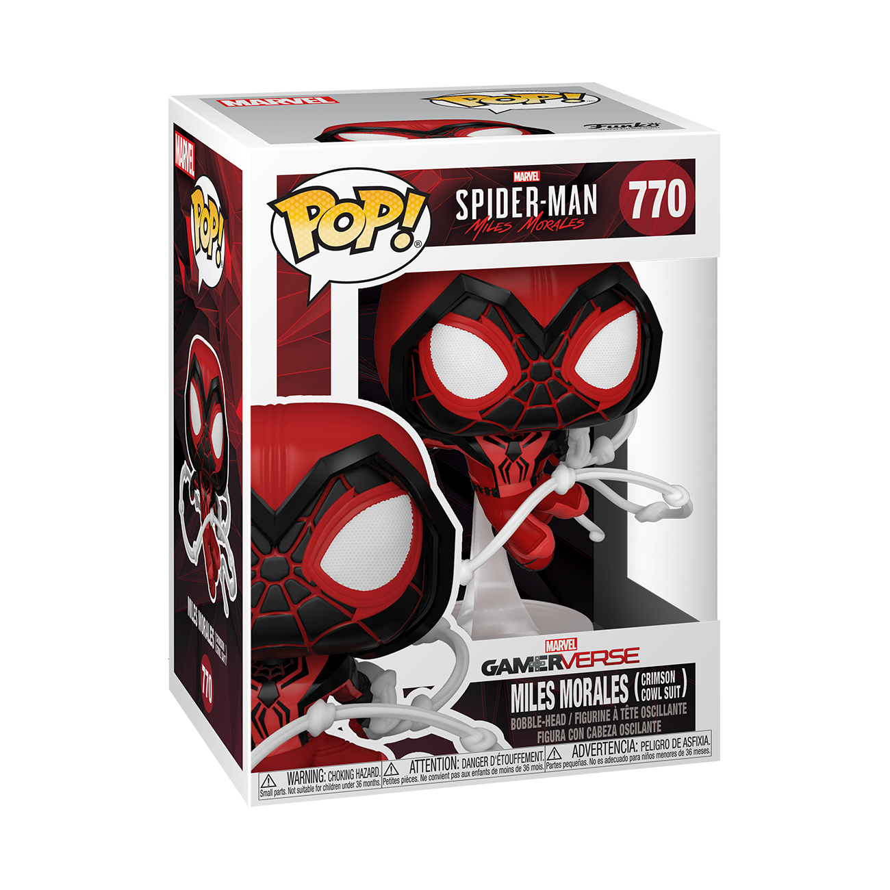 Marvel: Spider-Man Miles Morales (Crimson Cowl Suit) Funko Pop!