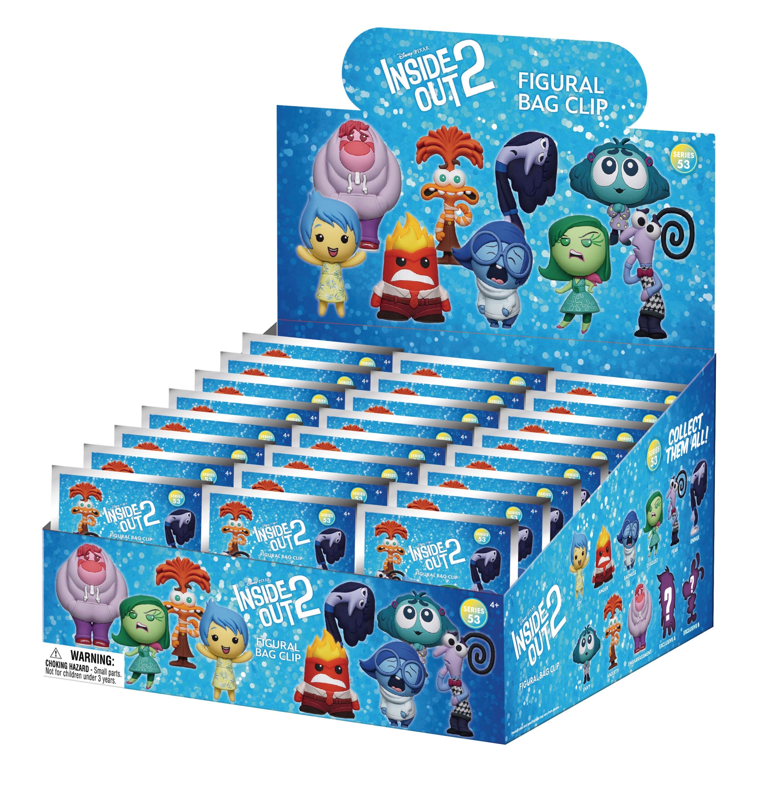Disney Inside Out 2 3D Foam Bag Clip