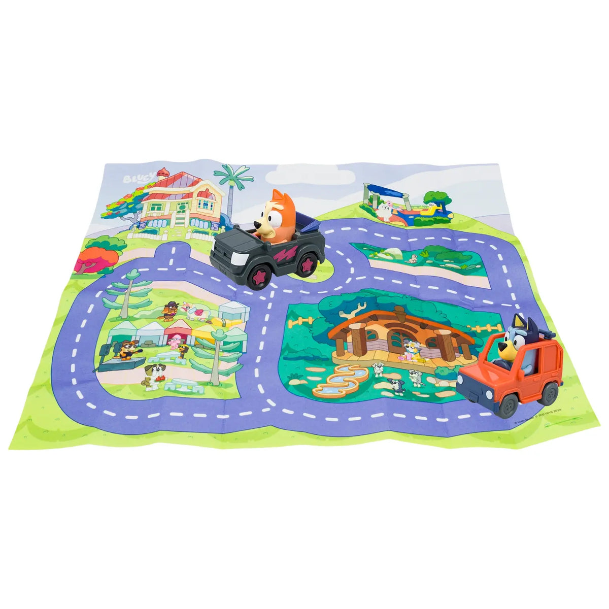Bluey Megamat Play Set, 31.5 x 27.5 in, Durable Felt