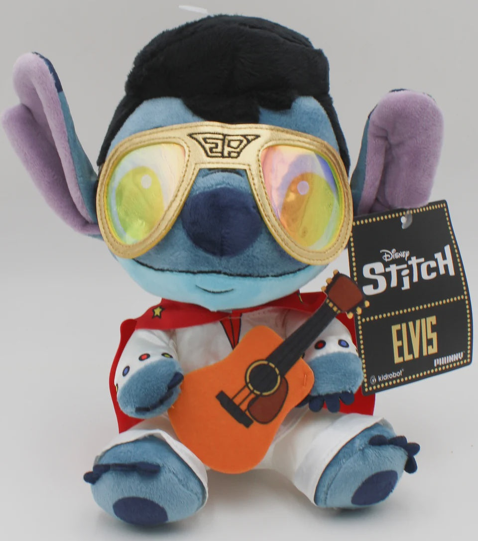 Disney Lilo & Stitch Elvis Stitch White Jumpsuit 8" Plush