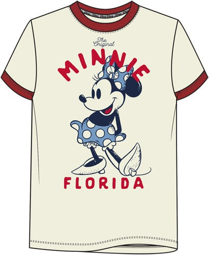 Florida Minnie Stance Delicate Ivory Adult Shirt