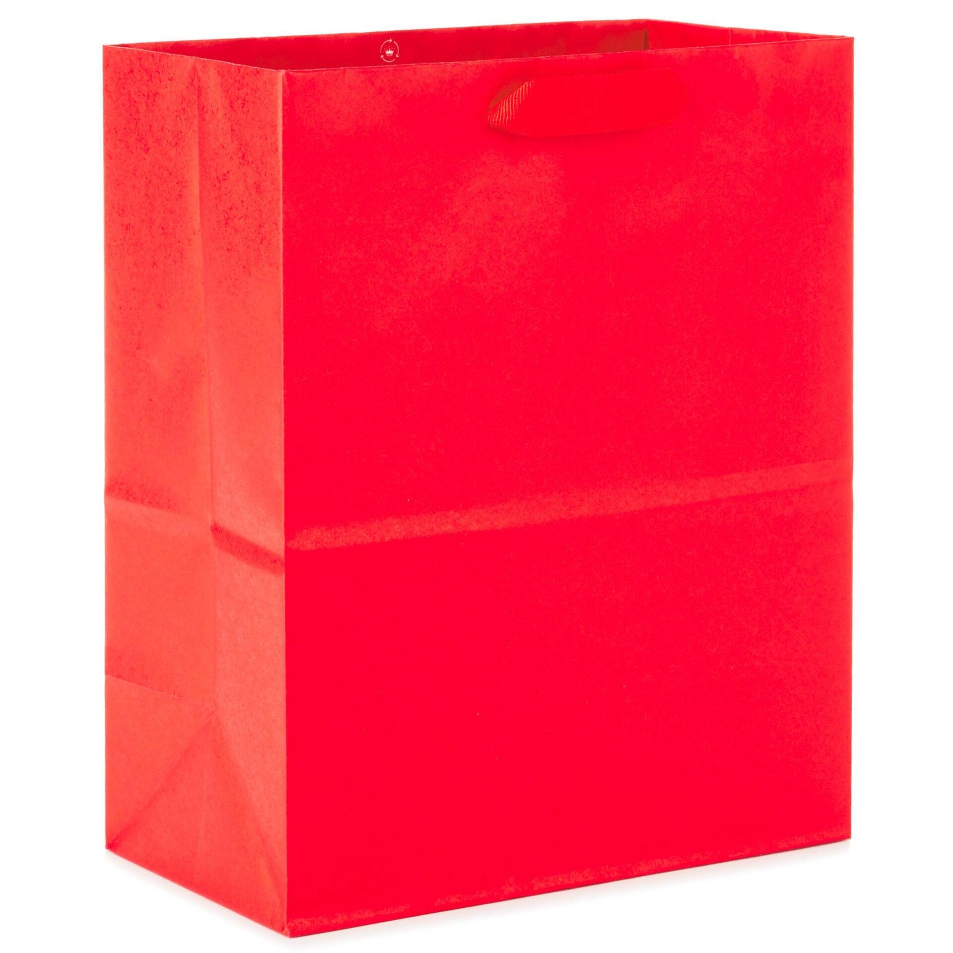 9.6" Medium Red Gift Bag