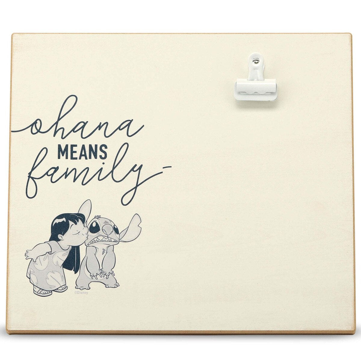 Ohana Means Family Wood Photo Clip Frame