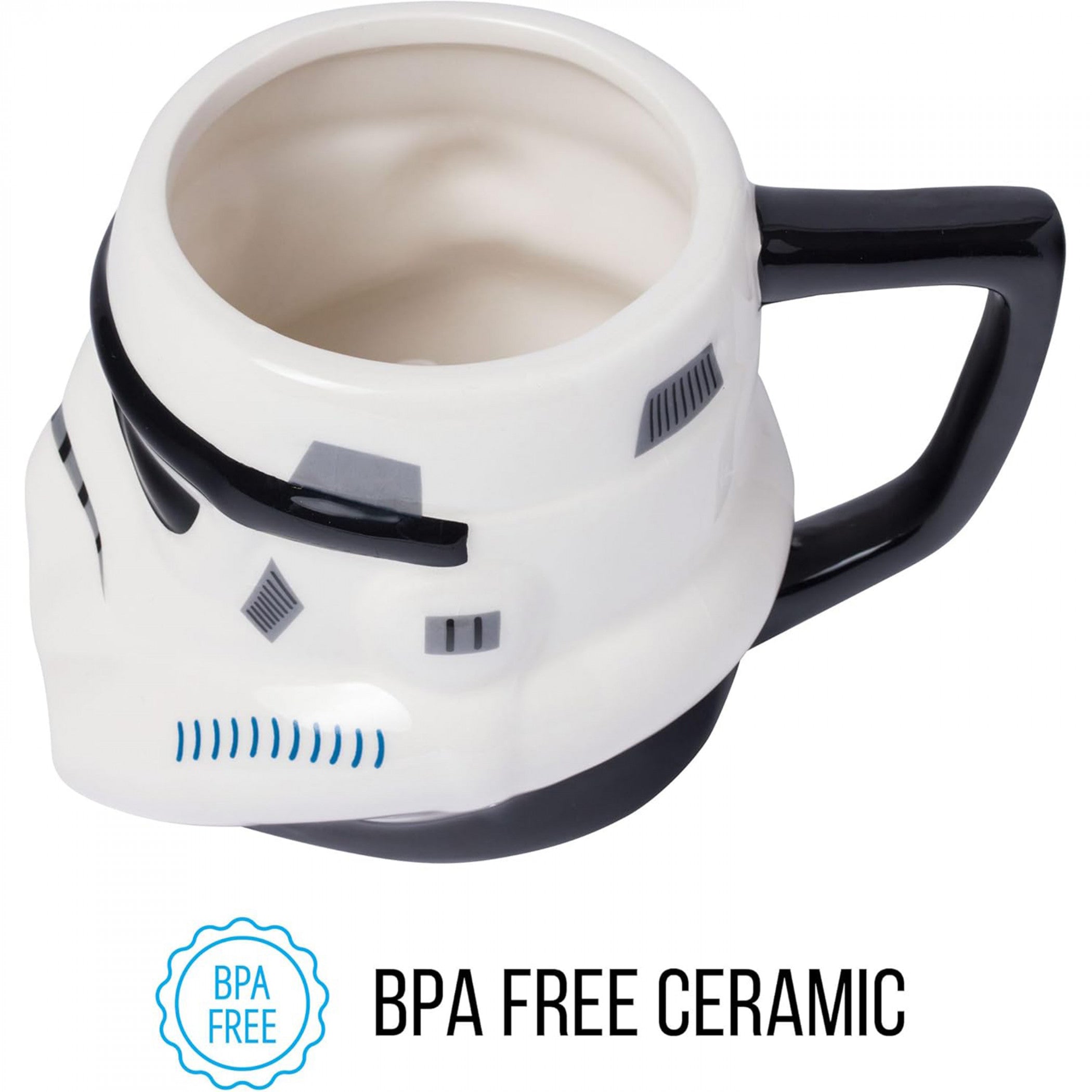Star Wars Stormtrooper Big Face 20oz 3D Sculpted Ceramic Mug