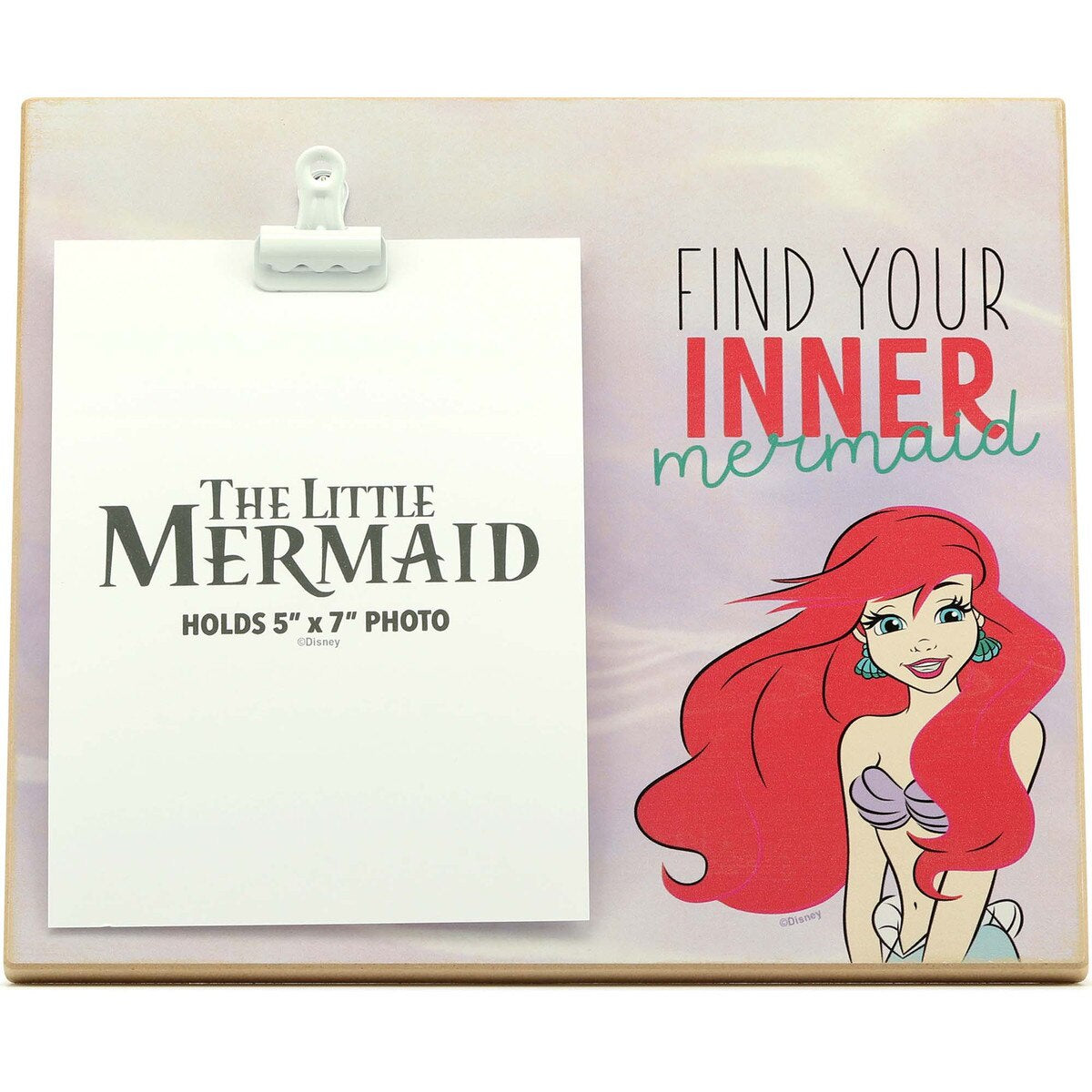 Disney Princess The Little Mermaid Ariel Inner Voice Wood Photo Clip Frame