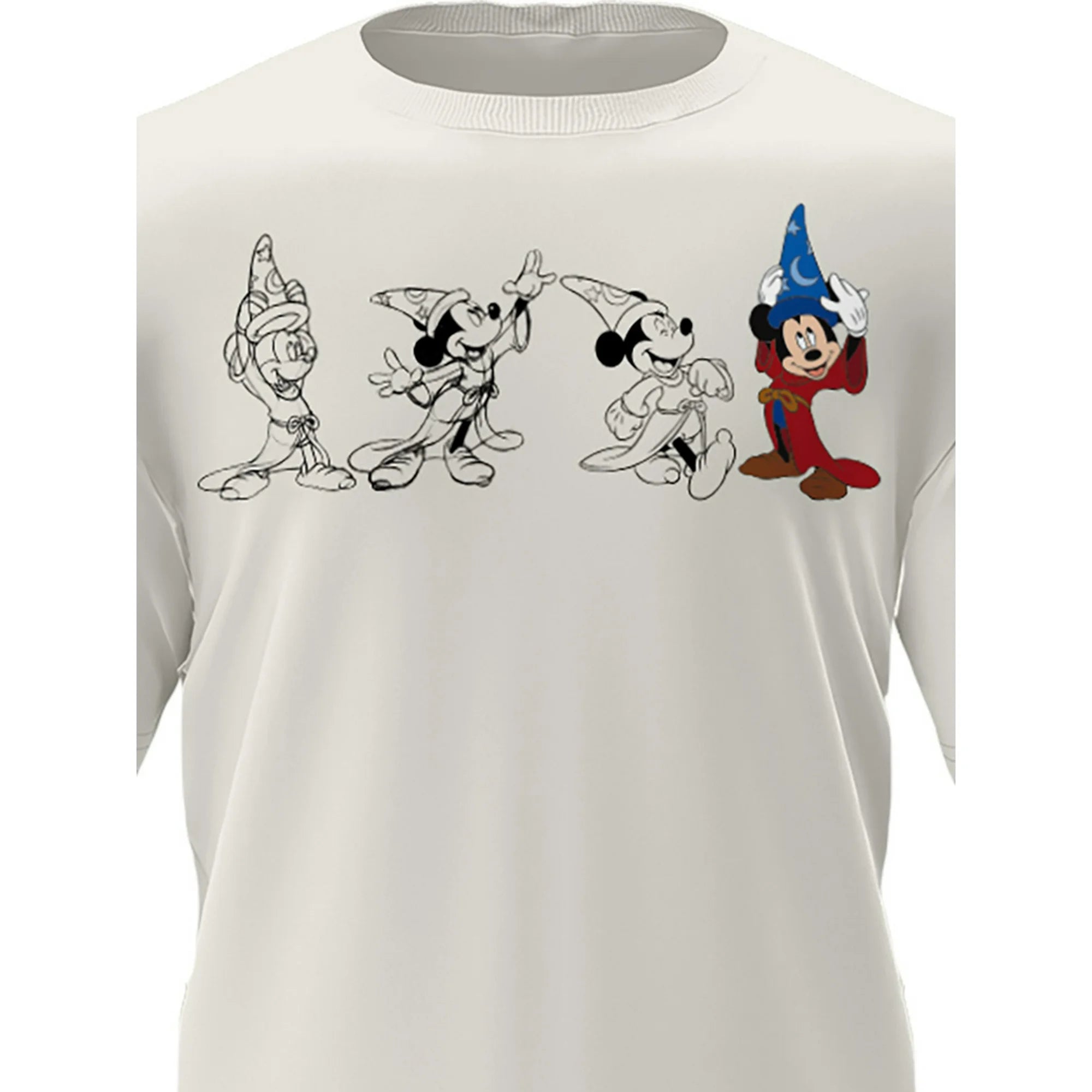 Disney Mickey Sorcerer Frames Adult Ivory Shirt