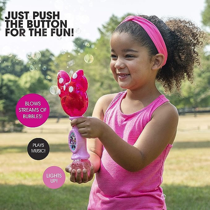 Little Kids Disney Minnie Mouse Light and Sound Bubble Wand