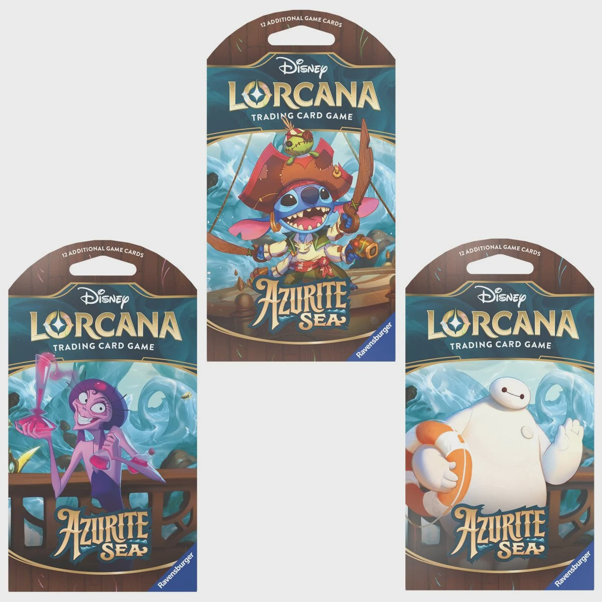 Disney Lorcana Azurite Seas Sleeved Playing Card Booster Pack