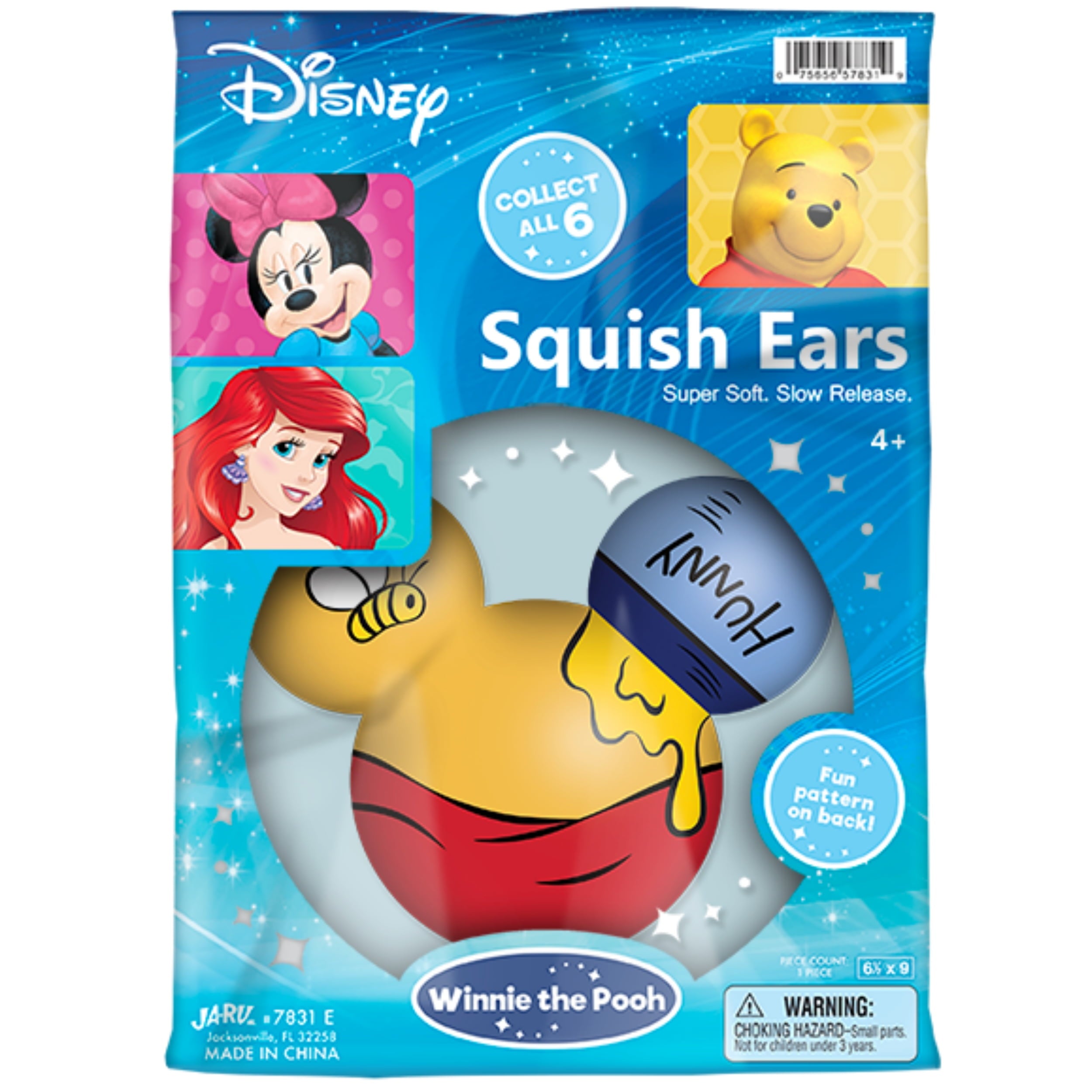 Disney Squish Ears, Slow Rise Foam, 2 Sides, 1 Piece, Novelty Toy