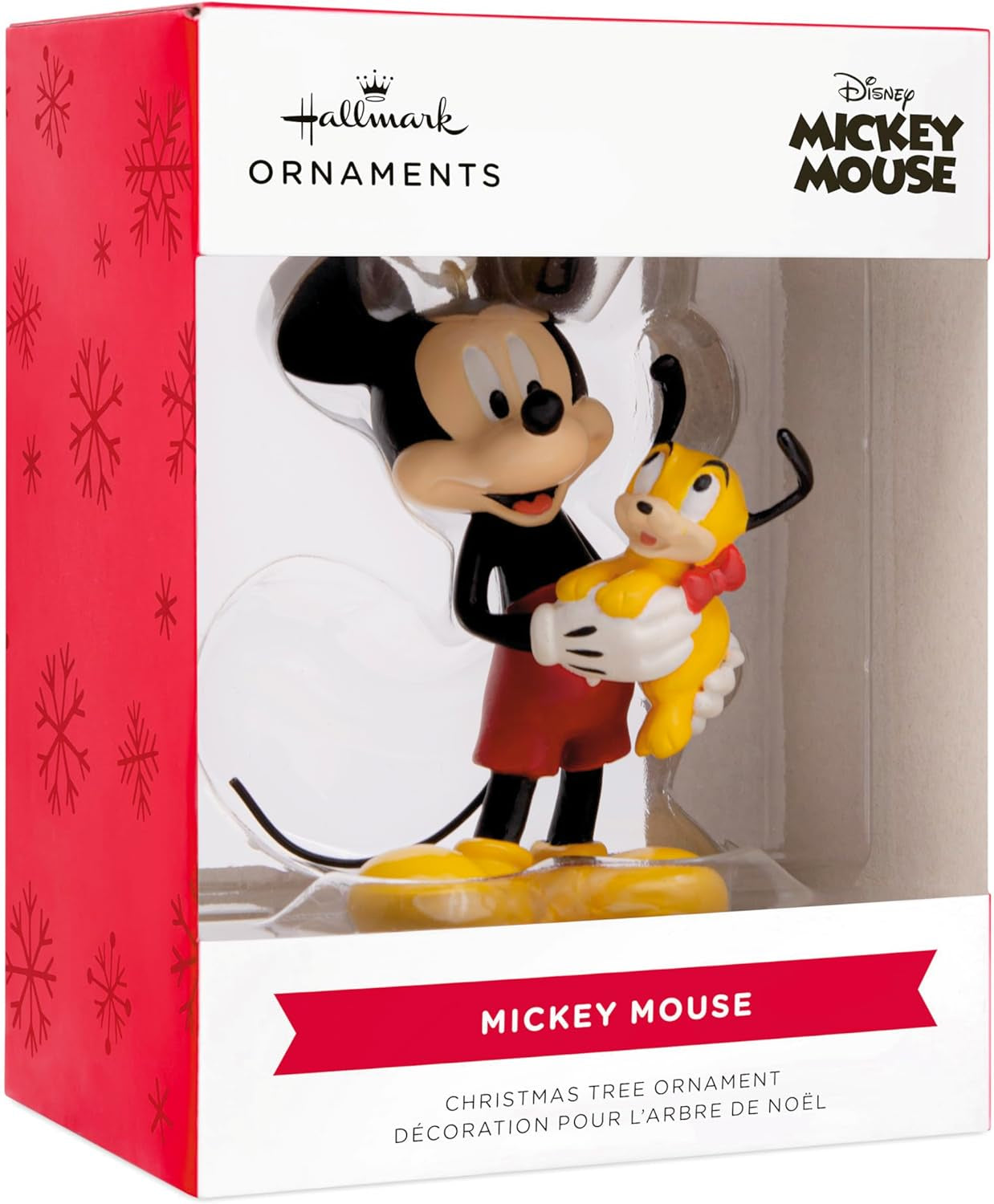 Hallmark Disney Mickey Mouse Holding Puppy Christmas Ornament