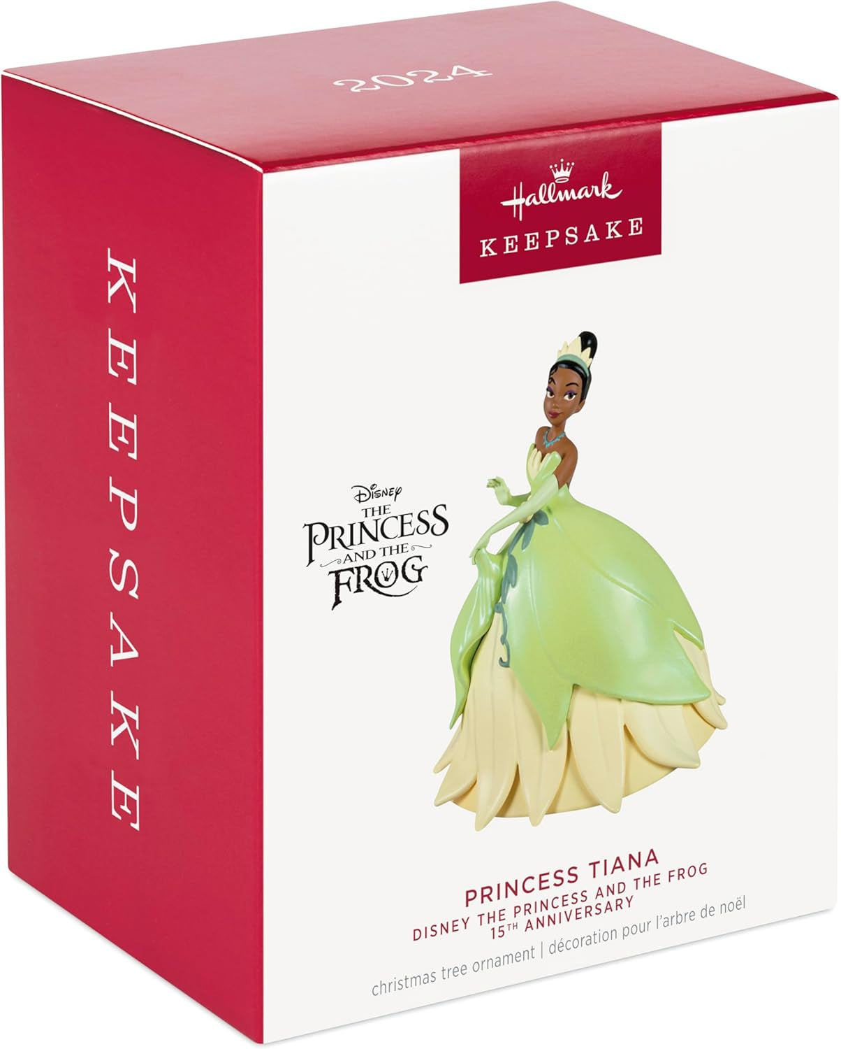 Hallmark Keepsake Christmas Ornament 2024, Disney The Princess and the Frog 15th Anniversary Princess Tiana, Gifts for Disney Fans