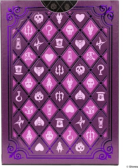 Bicycle Disney Villains Playing Cards Green/ Purple Random 1pc