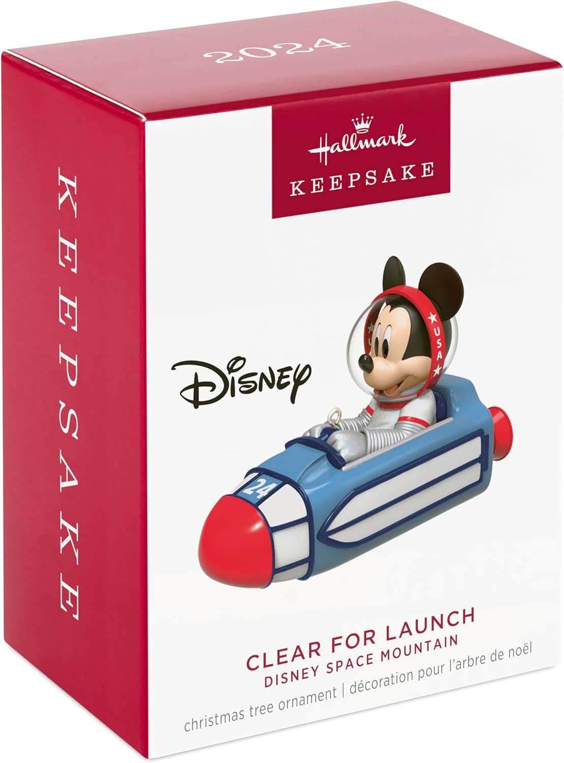 Hallmark Keepsake Christmas Ornament 2024, Disney Space Mountain Clear for Launch, Gifts for Disney Fans