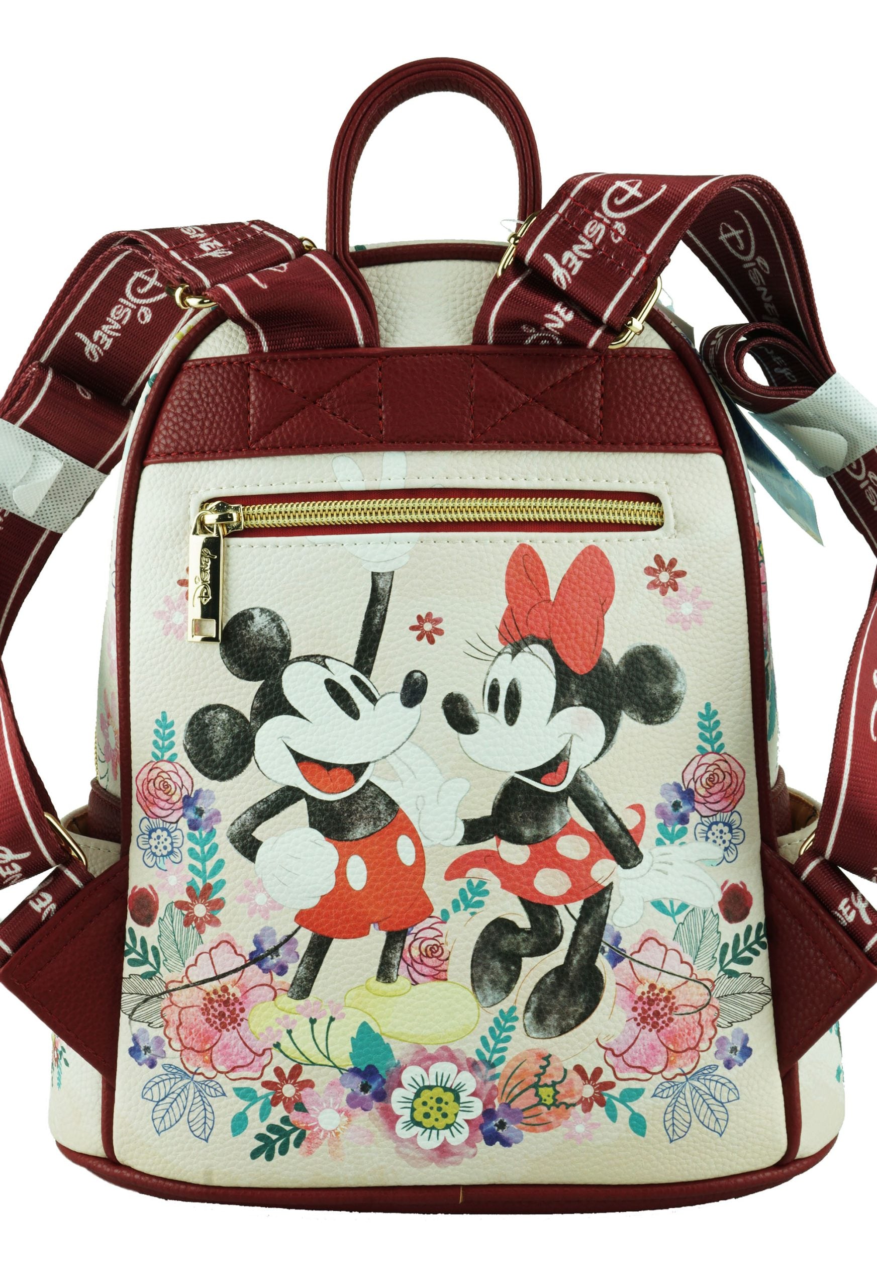 Mickey and Minnie 11" Pebble Vegan Leather Mini Backpack