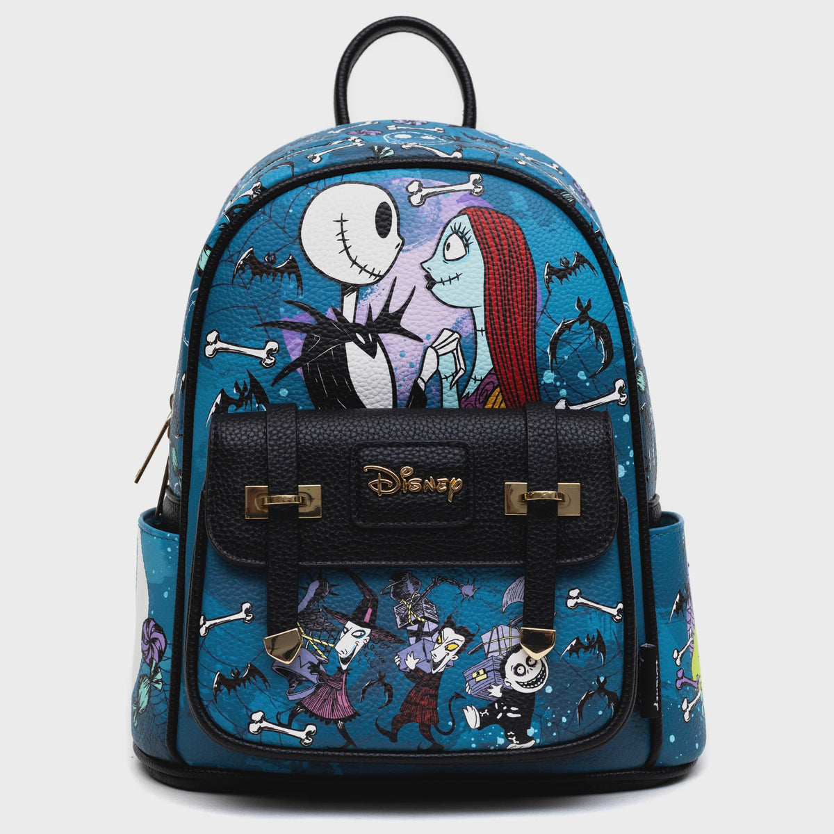 The Nightmare Before Christmas Jack & Sally " Vegan Leather Fashion Mini Backpack
