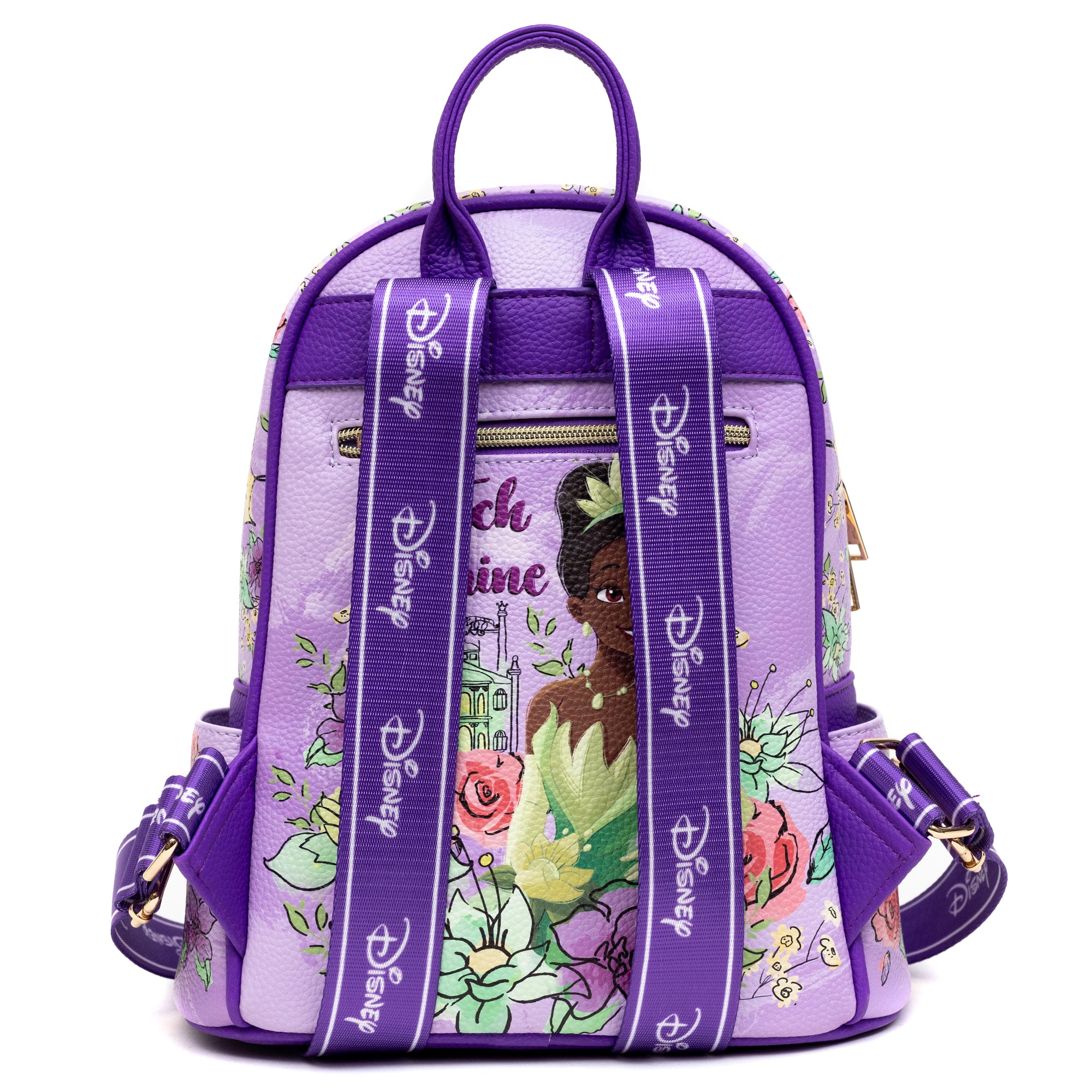 Disney Princess and the Frog Tiana 11" Vegan Leather Mini Backpack