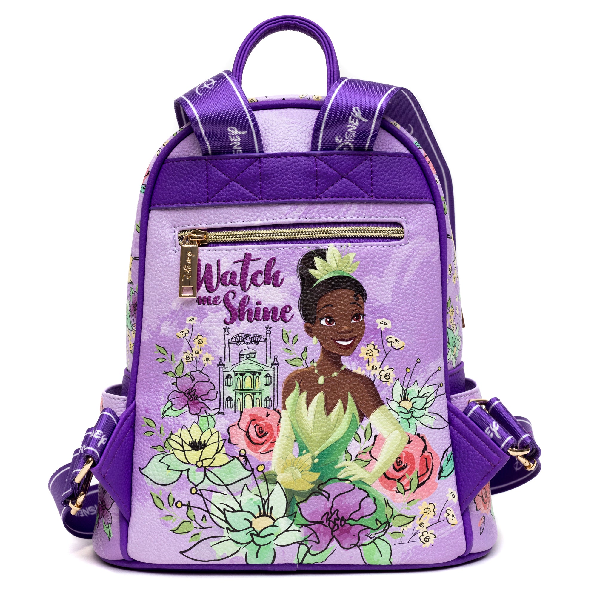 Disney Princess and the Frog Tiana 11" Vegan Leather Mini Backpack