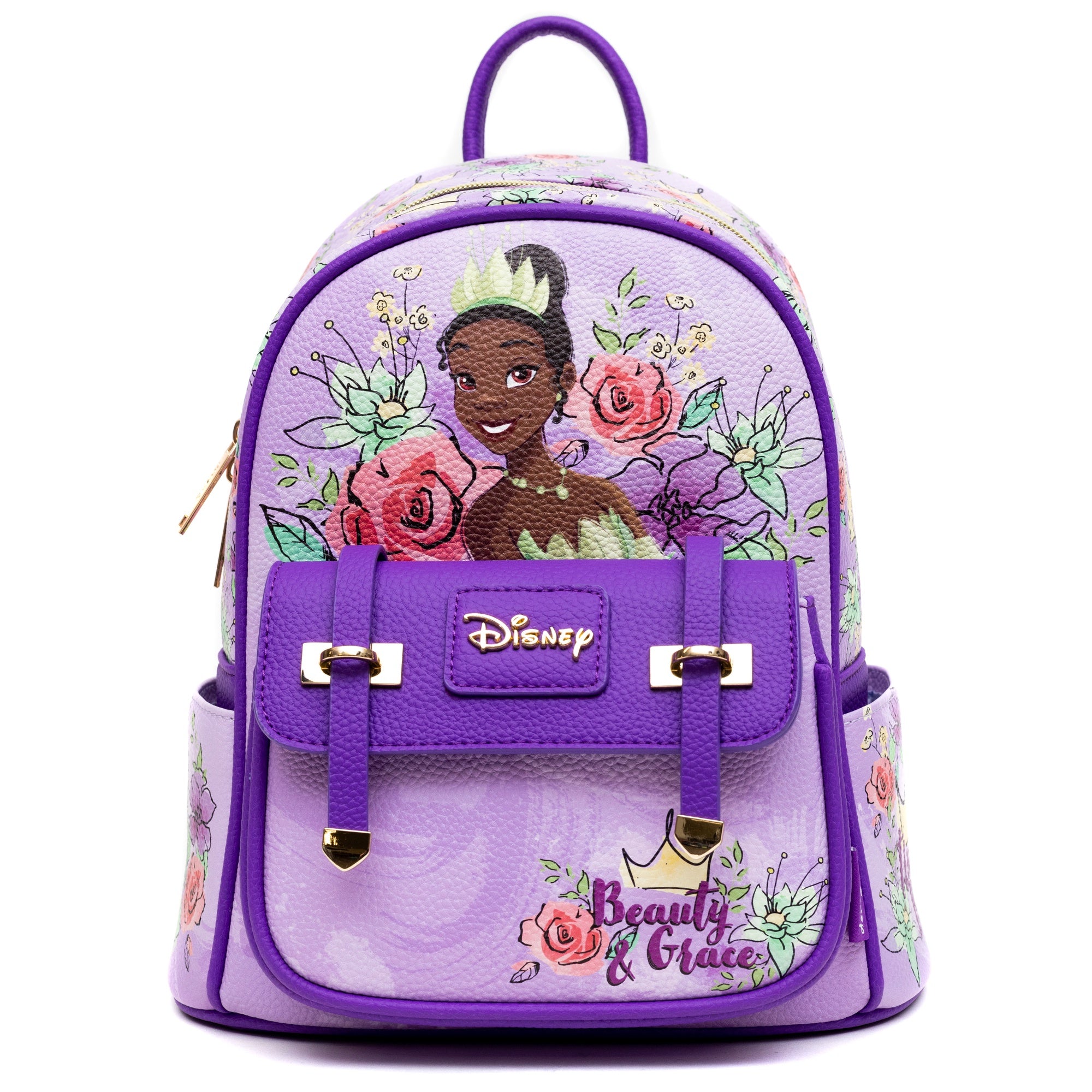 Disney Princess and the Frog Tiana 11" Vegan Leather Mini Backpack