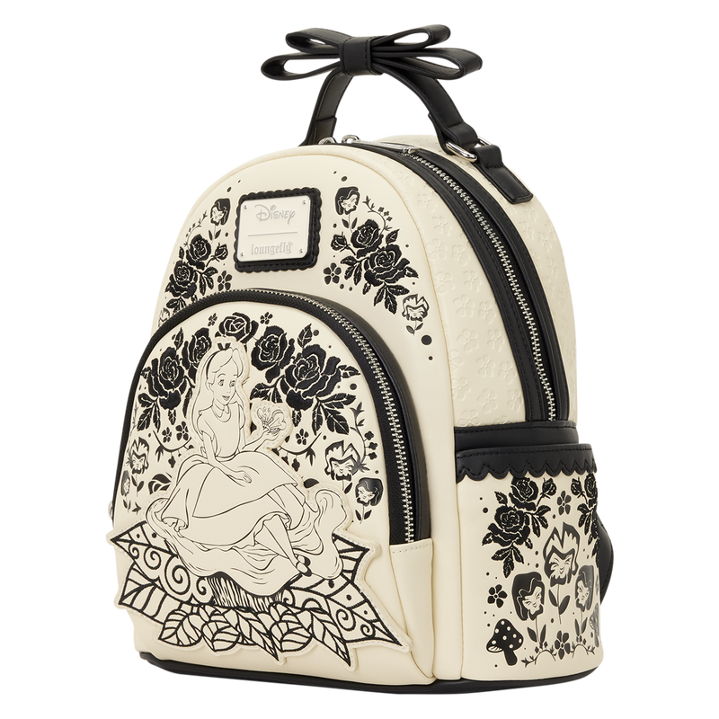 Alice in Wonderland Floral Mini Backpack
