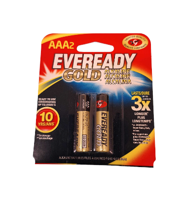 AAA2 Battery Eveready Gold Alkaline 2pk