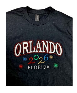 2026 Orlando 3D T-Shirt Black
