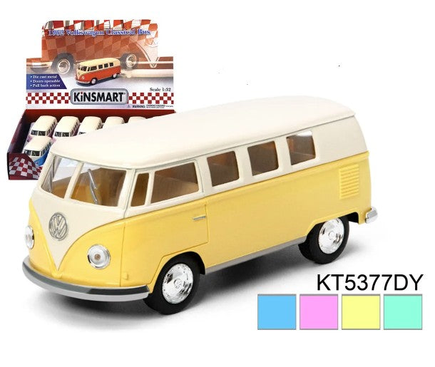 5" 1962 VW CLASSICAL BUS (PASTEL COLOR IVORY TOP)