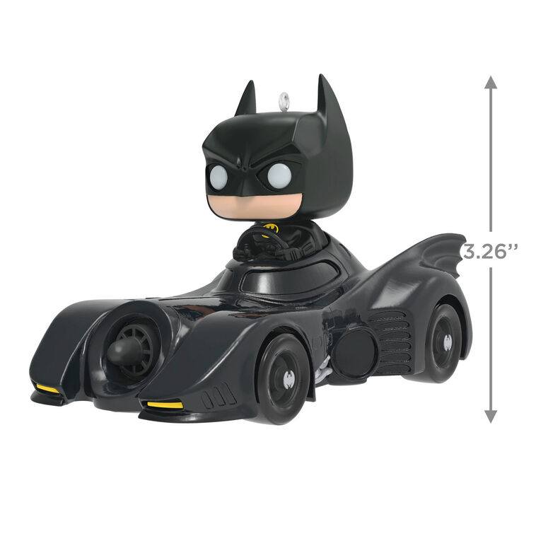 Hallmark Keepsake Christmas Ornament 2024, DC 1989 Batman in His Batmobile Funko POP!, Super Hero Gifts