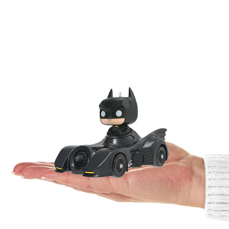 Hallmark Keepsake Christmas Ornament 2024, DC 1989 Batman in His Batmobile Funko POP!, Super Hero Gifts