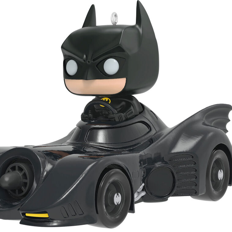 Hallmark Keepsake Christmas Ornament 2024, DC 1989 Batman in His Batmobile Funko POP!, Super Hero Gifts