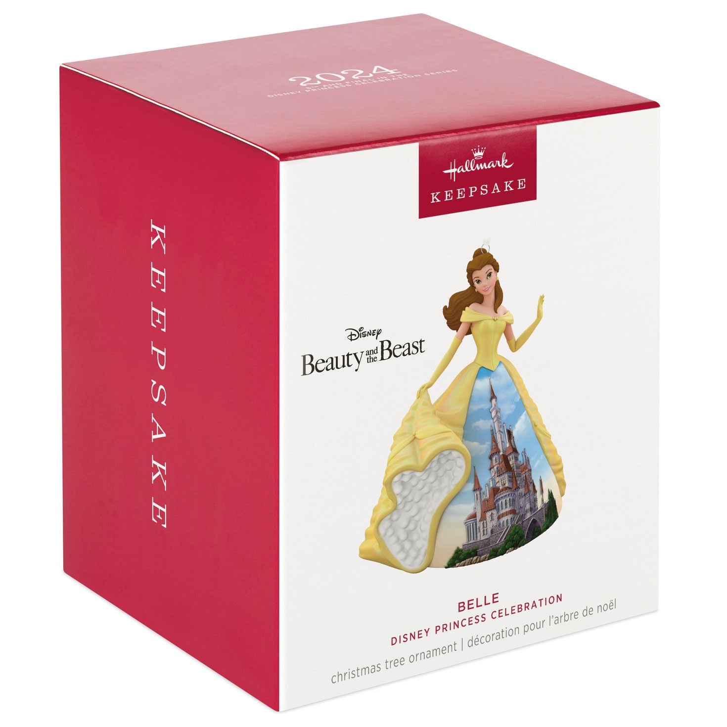 Hallmark Keepsake Christmas Ornament 2024, Disney Princess Celebration Belle, Porcelain, Gifts for Disney Fans