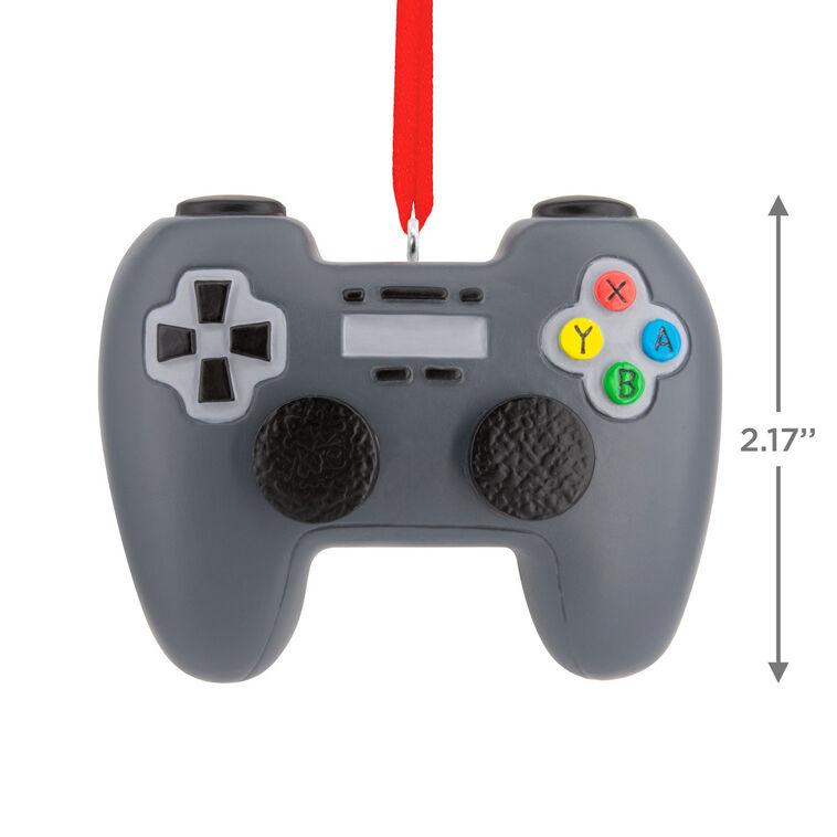 Black Video Game Controller Hallmark Ornament