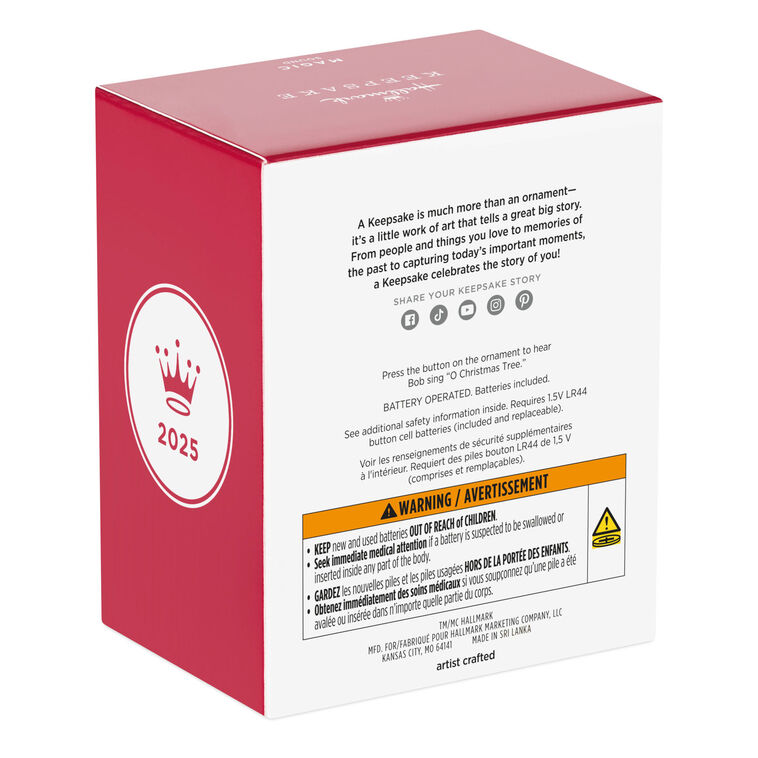 Hallmark Keepsake Minions Bob Trims the Tree Ornament With Sound