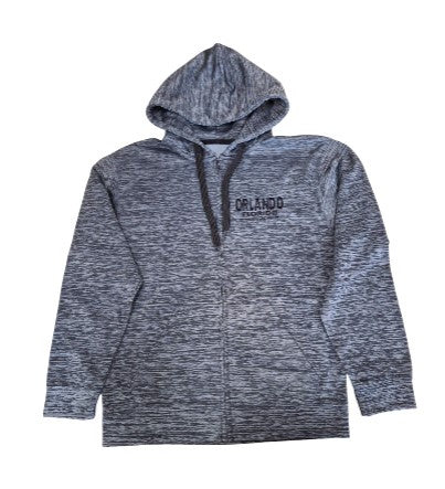 Orlando Full Zipper Hoodie Charcoal