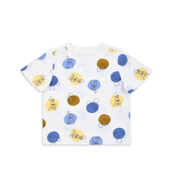 Mickey & Friends 3 Pcs Baby Boy Hoodie, T-Shirt & Jogger Set