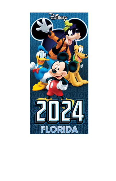 Disney Florida 2024  Mickey & Gang All Ears Beach Towel