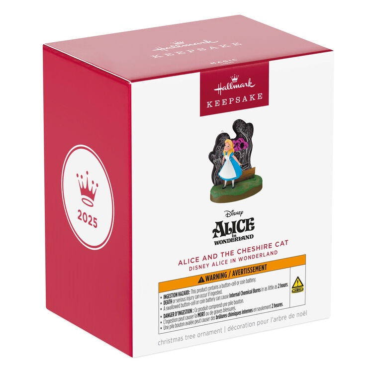 Hallmark Keepsake Ornament 2025 ALICE AND THE CHESHIRE CAT