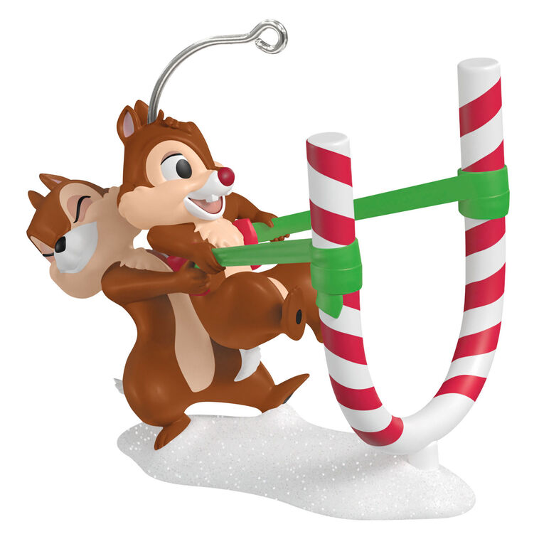 Hallmark Keepsake Disney Chip and Dale Candy Cane Catapult Ornament